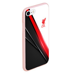 Чехол iPhone 7/8 матовый Liverpool F C, цвет: 3D-светло-розовый — фото 2