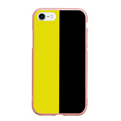 Чехол iPhone 7/8 матовый BLACK YELLOW