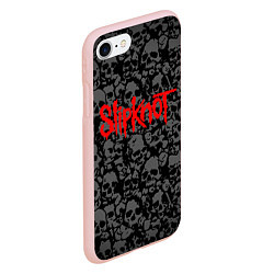 Чехол iPhone 7/8 матовый SLIPKNOT, цвет: 3D-светло-розовый — фото 2