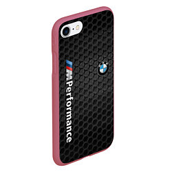Чехол iPhone 7/8 матовый BMW PERFORMANCE, цвет: 3D-малиновый — фото 2