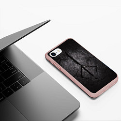 Чехол iPhone 7/8 матовый BLOODBORNE HUNTER, цвет: 3D-светло-розовый — фото 2