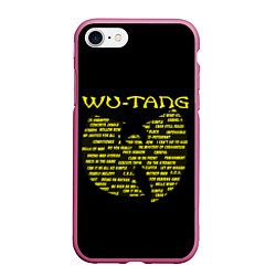 Чехол iPhone 7/8 матовый WU-TANG CLAN, цвет: 3D-малиновый