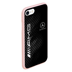 Чехол iPhone 7/8 матовый MERCEDES, цвет: 3D-светло-розовый — фото 2