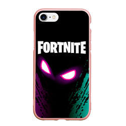 Чехол iPhone 7/8 матовый FORTNITE, цвет: 3D-светло-розовый