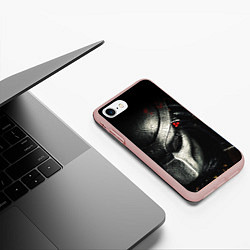 Чехол iPhone 7/8 матовый PREDATOR, цвет: 3D-светло-розовый — фото 2