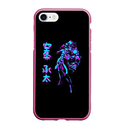 Чехол iPhone 7/8 матовый Jotaro Kujo, Jojo, цвет: 3D-малиновый