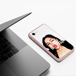 Чехол iPhone 7/8 матовый Borsch, цвет: 3D-светло-розовый — фото 2