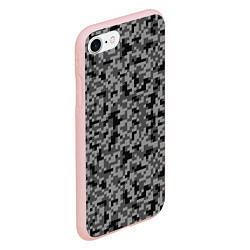 Чехол iPhone 7/8 матовый КАМУФЛЯЖ GRAY, цвет: 3D-светло-розовый — фото 2