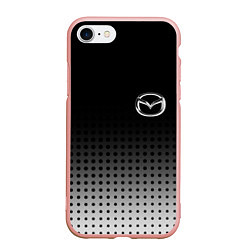 Чехол iPhone 7/8 матовый Mazda, цвет: 3D-светло-розовый
