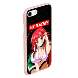 Чехол iPhone 7/8 матовый SENPAI MY TEACHER, цвет: 3D-светло-розовый — фото 2