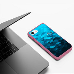Чехол iPhone 7/8 матовый MAZDA, цвет: 3D-малиновый — фото 2