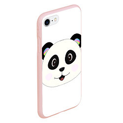 Чехол iPhone 7/8 матовый Panda, цвет: 3D-светло-розовый — фото 2