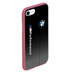 Чехол iPhone 7/8 матовый BMW M PERFORMANCE, цвет: 3D-малиновый — фото 2