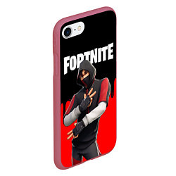 Чехол iPhone 7/8 матовый FORTNITE x IKONIK, цвет: 3D-малиновый — фото 2