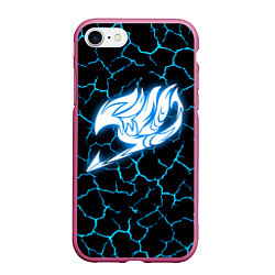 Чехол iPhone 7/8 матовый FAIRY TAIL, цвет: 3D-малиновый