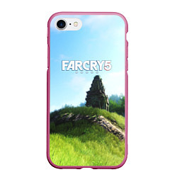 Чехол iPhone 7/8 матовый FARCRY5, цвет: 3D-малиновый