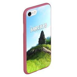 Чехол iPhone 7/8 матовый FARCRY5, цвет: 3D-малиновый — фото 2