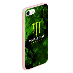 Чехол iPhone 7/8 матовый MONSTER ENERGY, цвет: 3D-светло-розовый — фото 2