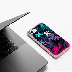 Чехол iPhone 7/8 матовый GTA VICE CITY, цвет: 3D-светло-розовый — фото 2