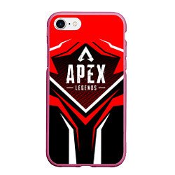 Чехол iPhone 7/8 матовый APEX, цвет: 3D-малиновый