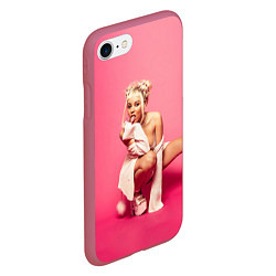 Чехол iPhone 7/8 матовый DOJA CAT, цвет: 3D-малиновый — фото 2