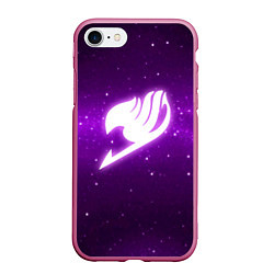 Чехол iPhone 7/8 матовый Fairy Tail, цвет: 3D-малиновый