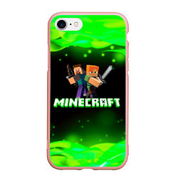 Чехол iPhone 7/8 матовый Minecraft 1