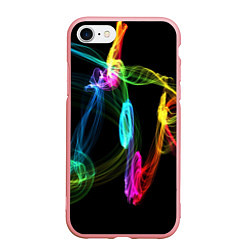 Чехол iPhone 7/8 матовый НЕОНОВЫЙ ДЫМ, цвет: 3D-баблгам