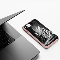 Чехол iPhone 7/8 матовый THE LAST OF US 2, цвет: 3D-светло-розовый — фото 2