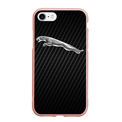 Чехол iPhone 7/8 матовый Jaguar Z, цвет: 3D-светло-розовый