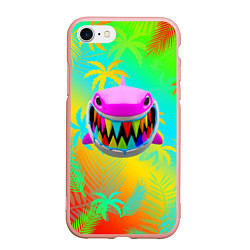 Чехол iPhone 7/8 матовый 6IX9INE 69 SHARK, цвет: 3D-светло-розовый