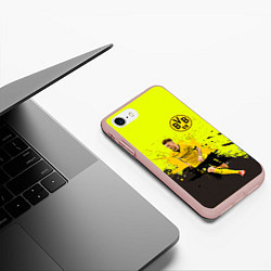 Чехол iPhone 7/8 матовый Марко Ройс, цвет: 3D-светло-розовый — фото 2