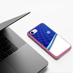 Чехол iPhone 7/8 матовый VOLKSWAGEN, цвет: 3D-малиновый — фото 2