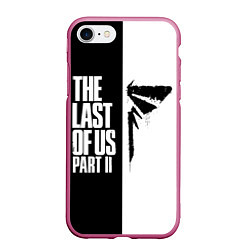 Чехол iPhone 7/8 матовый THE LAST OF US II, цвет: 3D-малиновый