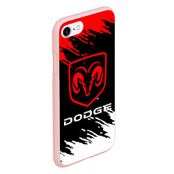 Чехол iPhone 7/8 матовый DODGE, цвет: 3D-светло-розовый — фото 2