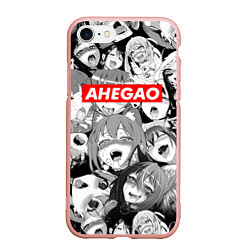 Чехол iPhone 7/8 матовый AHEGAO АХЕГАО, цвет: 3D-светло-розовый