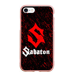 Чехол iPhone 7/8 матовый Sabaton, цвет: 3D-светло-розовый