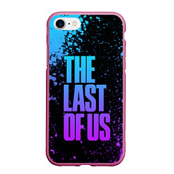 Чехол iPhone 7/8 матовый THE LAST OF US, цвет: 3D-малиновый