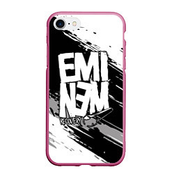 Чехол iPhone 7/8 матовый Eminem, цвет: 3D-малиновый