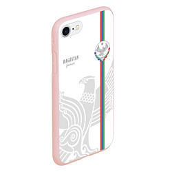Чехол iPhone 7/8 матовый Дагестан, цвет: 3D-светло-розовый — фото 2