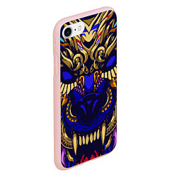 Чехол iPhone 7/8 матовый Король волков, цвет: 3D-светло-розовый — фото 2