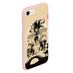 Чехол iPhone 7/8 матовый JoJo Bizarre Adventure, цвет: 3D-светло-розовый — фото 2