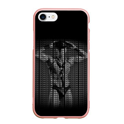 Чехол iPhone 7/8 матовый Dungeon Master Grey, цвет: 3D-светло-розовый