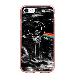 Чехол iPhone 7/8 матовый Dark Side of the Moon Stick, цвет: 3D-светло-розовый