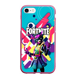 Чехол iPhone 7/8 матовый FORTNITE, цвет: 3D-малиновый