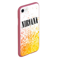 Чехол iPhone 7/8 матовый NIRVANA НИРВАНА, цвет: 3D-малиновый — фото 2