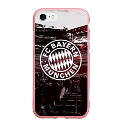 Чехол iPhone 7/8 матовый FC BAYERN MUNCHEN, цвет: 3D-баблгам