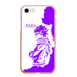 Чехол iPhone 7/8 матовый JoJo Bizarre Adventure, цвет: 3D-светло-розовый
