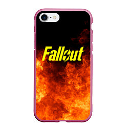 Чехол iPhone 7/8 матовый FALLOUT ФЭЛЛАУТ, цвет: 3D-малиновый