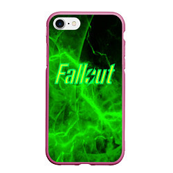 Чехол iPhone 7/8 матовый FALLOUT ФЭЛЛАУТ, цвет: 3D-малиновый